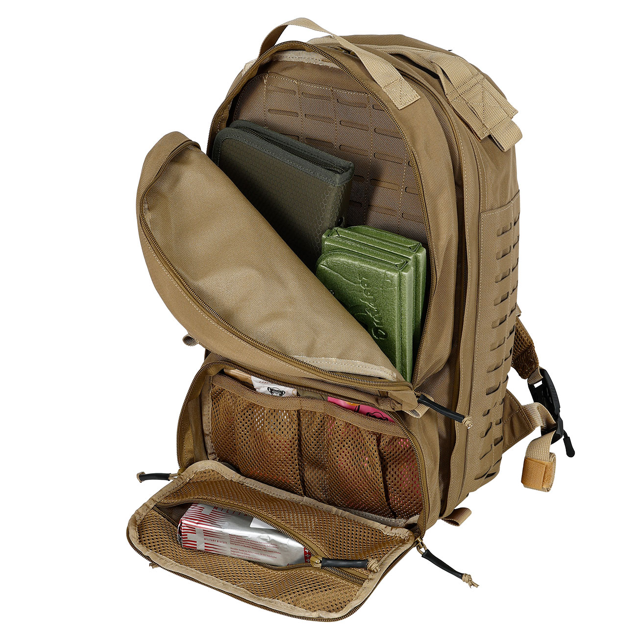 Defcon 5 modularer Rucksack Patriot mit magnetischem Befestigungssystem hydrokompatibel 23 Liter coyote tan Bild 8