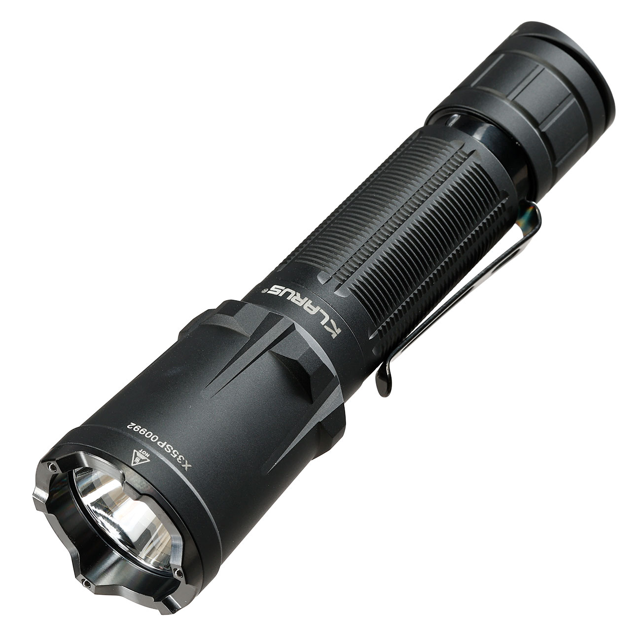 Klarus taktische LED-Taschenlampe XT11GT Pro wasserdicht inkl. Holster, Umh�ngeband und Ladekabel 3300 Lumen schwarz