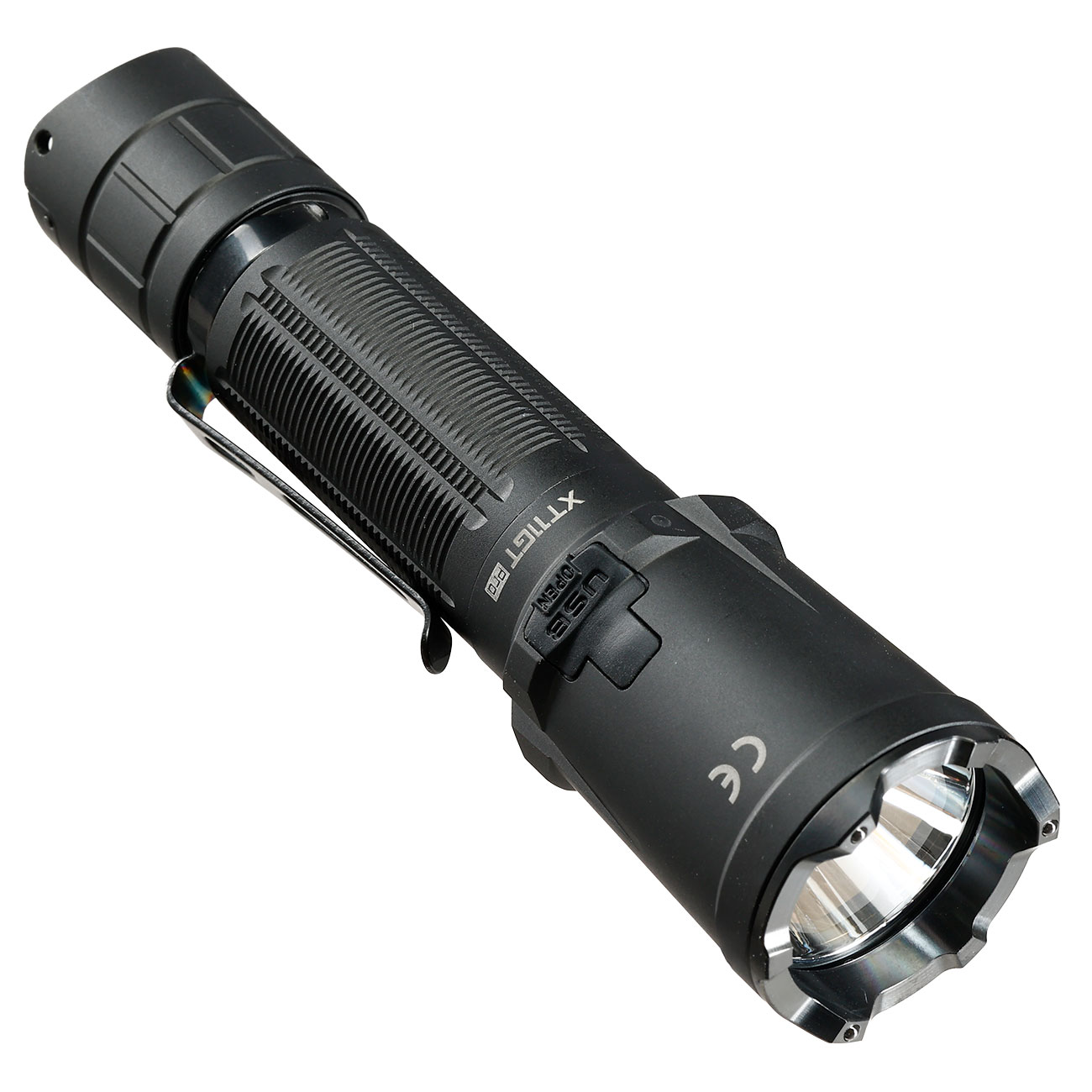 Klarus taktische LED-Taschenlampe XT11GT Pro wasserdicht inkl. Holster, Umh�ngeband und Ladekabel 3300 Lumen schwarz Bild 3
