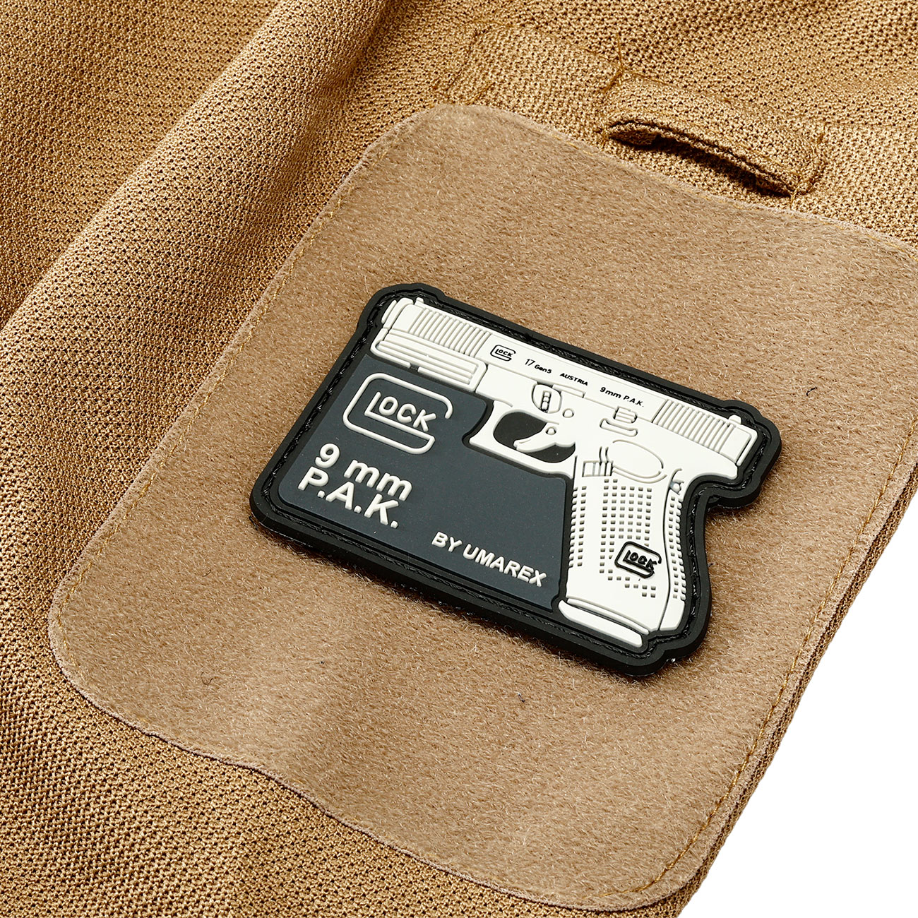 Umarex Glock Rubber Patch 17Gen5 schwarz-weiss Bild 2