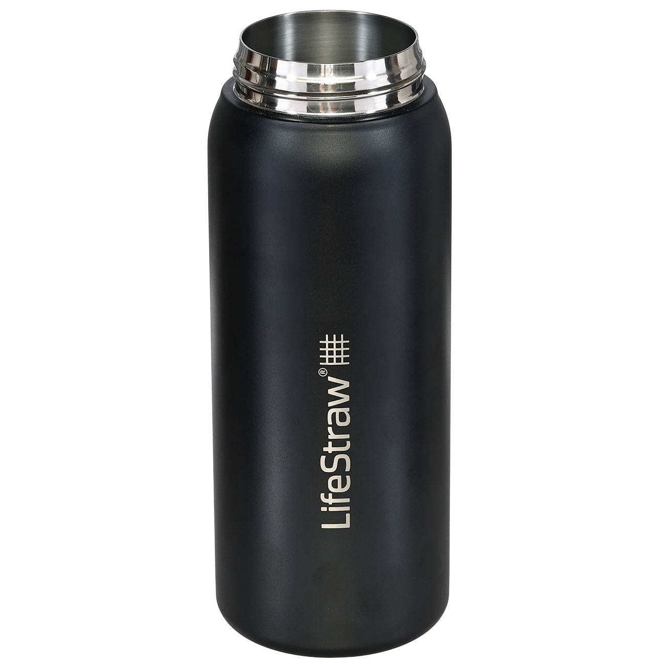 LifeStraw Go Stainless Steel Edelstahl-Trinkflasche mit Wasserfilter vakuumisoliert 700 ml schwarz Bild 2