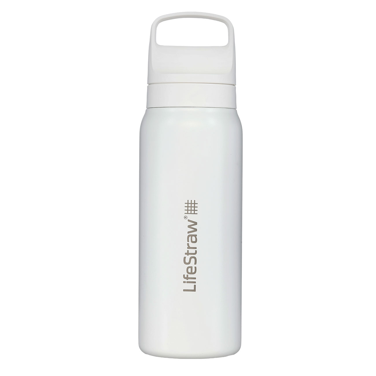 LifeStraw Go Stainless Steel Edelstahl-Trinkflasche mit Wasserfilter vakuumisoliert 700 ml wei�