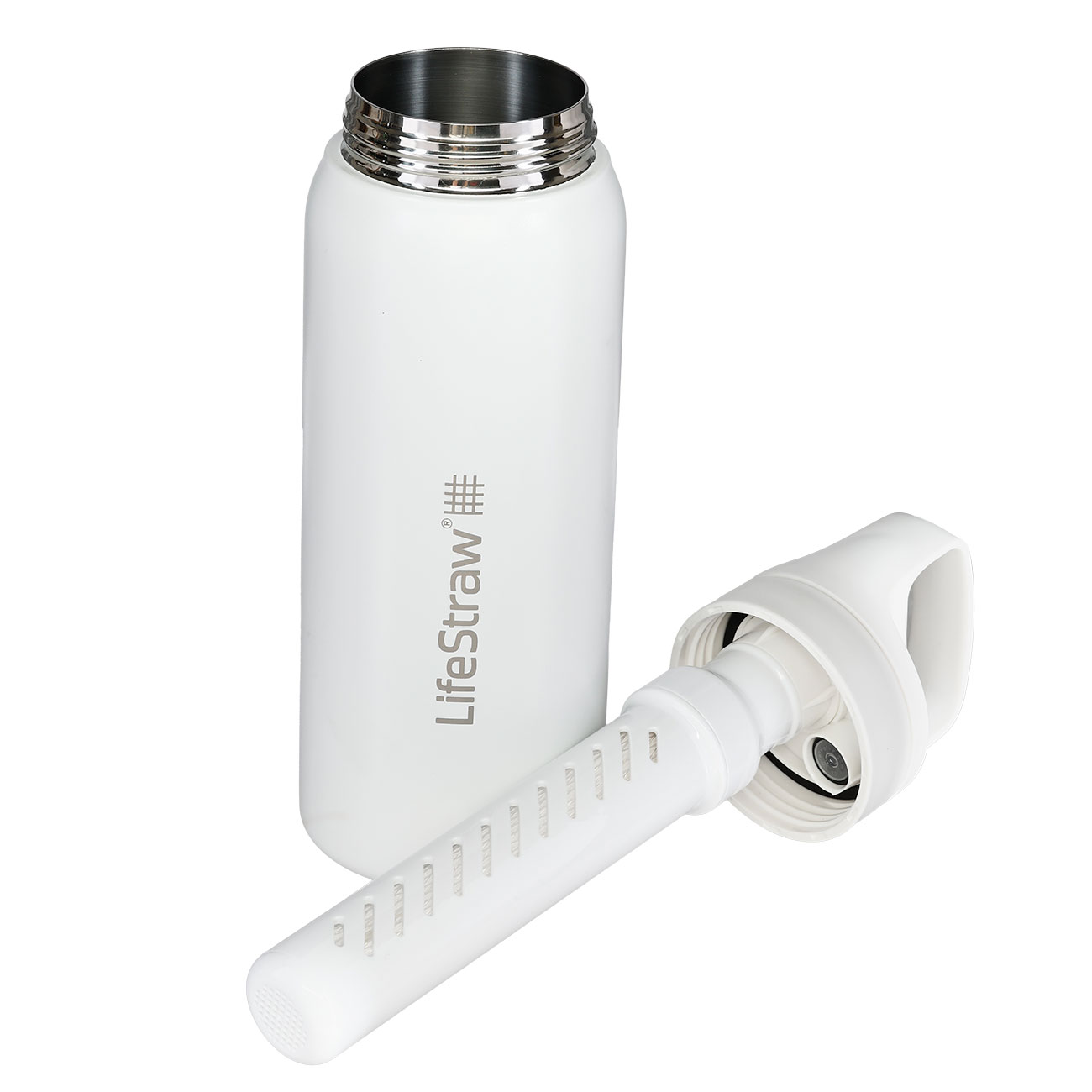 LifeStraw Go Stainless Steel Edelstahl-Trinkflasche mit Wasserfilter vakuumisoliert 700 ml wei� Bild 3