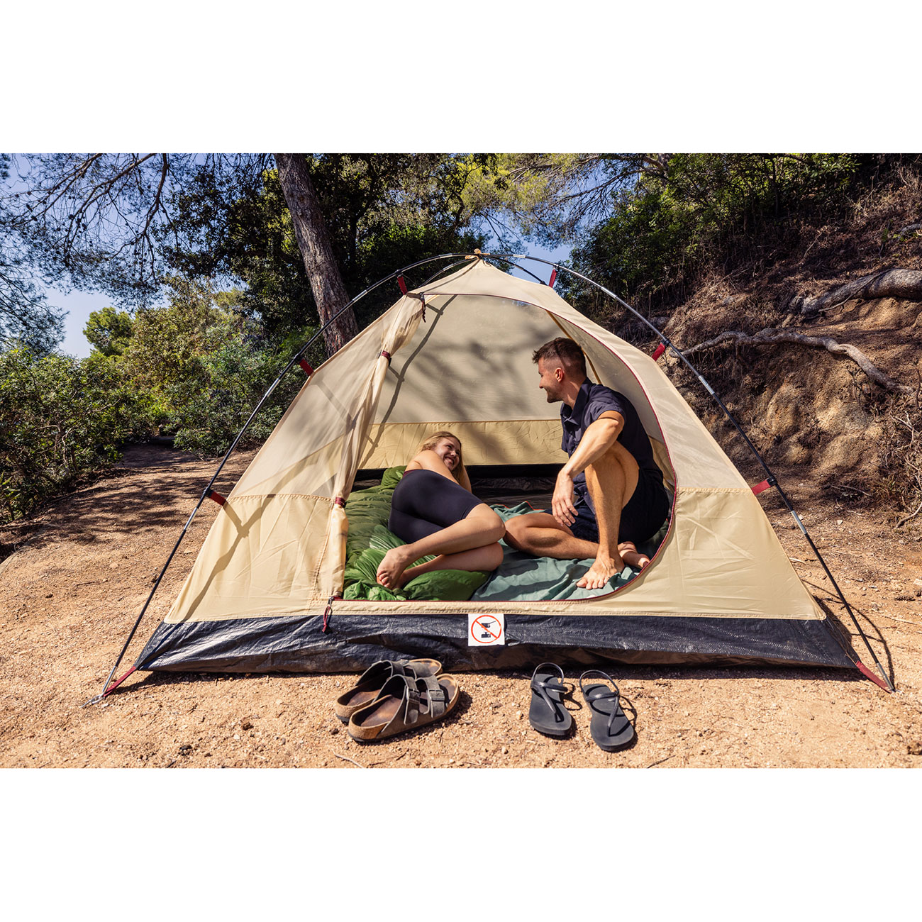 Coleman Zelt Darwin Summer 3 leichtes Kuppelzelt f�r 3 Personen beige Bild 8