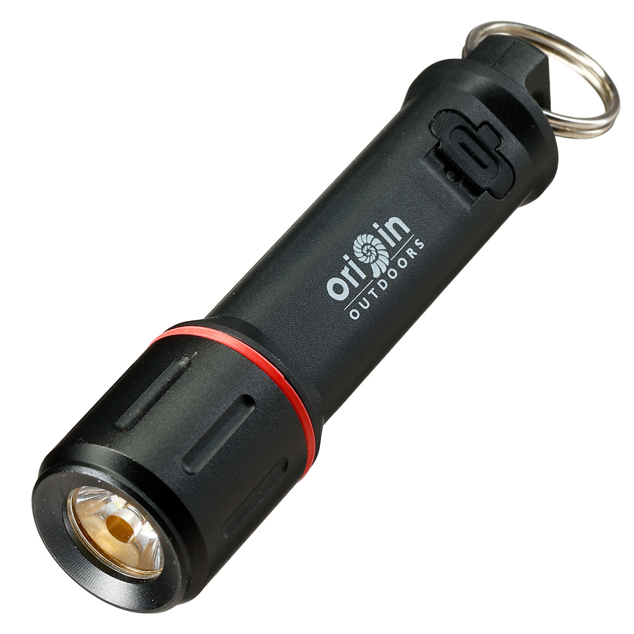 Origin Outdoors Mini LED-Taschenlampe Ultra Lite wiederaufladbar 11 Leuchtmodi inkl. SOS-Funktion 400 Lumen