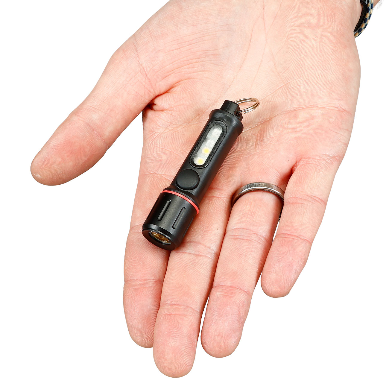 Origin Outdoors Mini LED-Taschenlampe Ultra Lite wiederaufladbar 11 Leuchtmodi inkl. SOS-Funktion 400 Lumen Bild 2