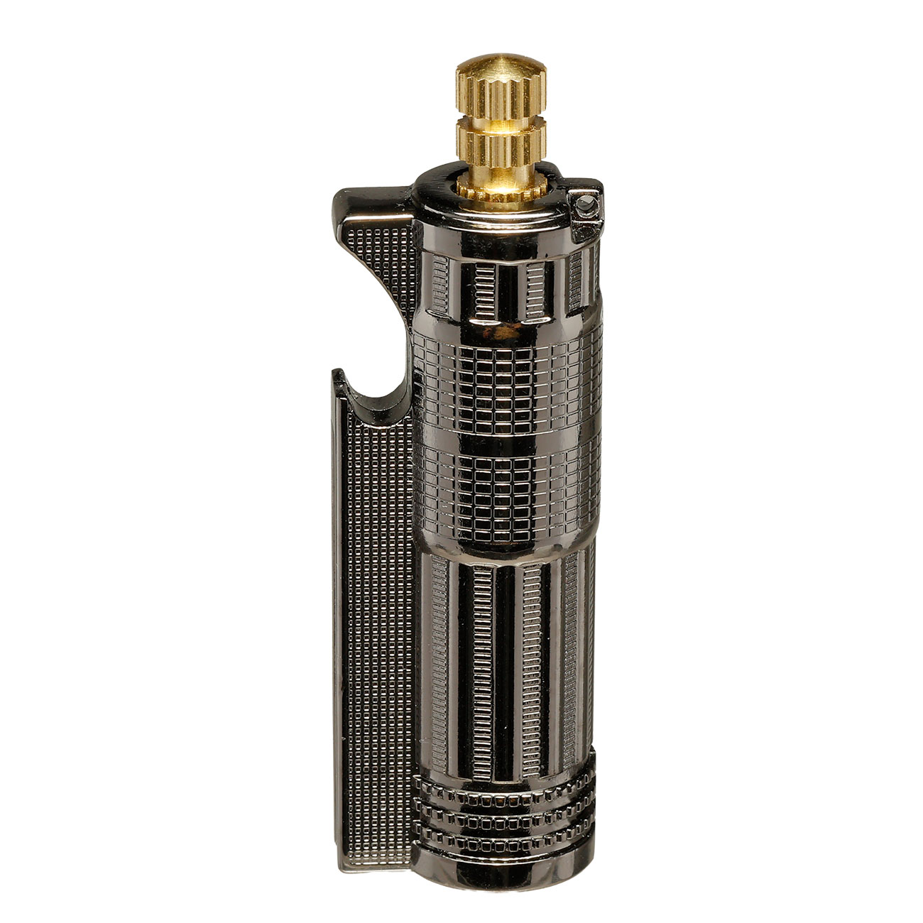 Imco Benzinfeuerzeug Match Oil mit Karabiner und Flaschen�ffner gun metal Bild 1