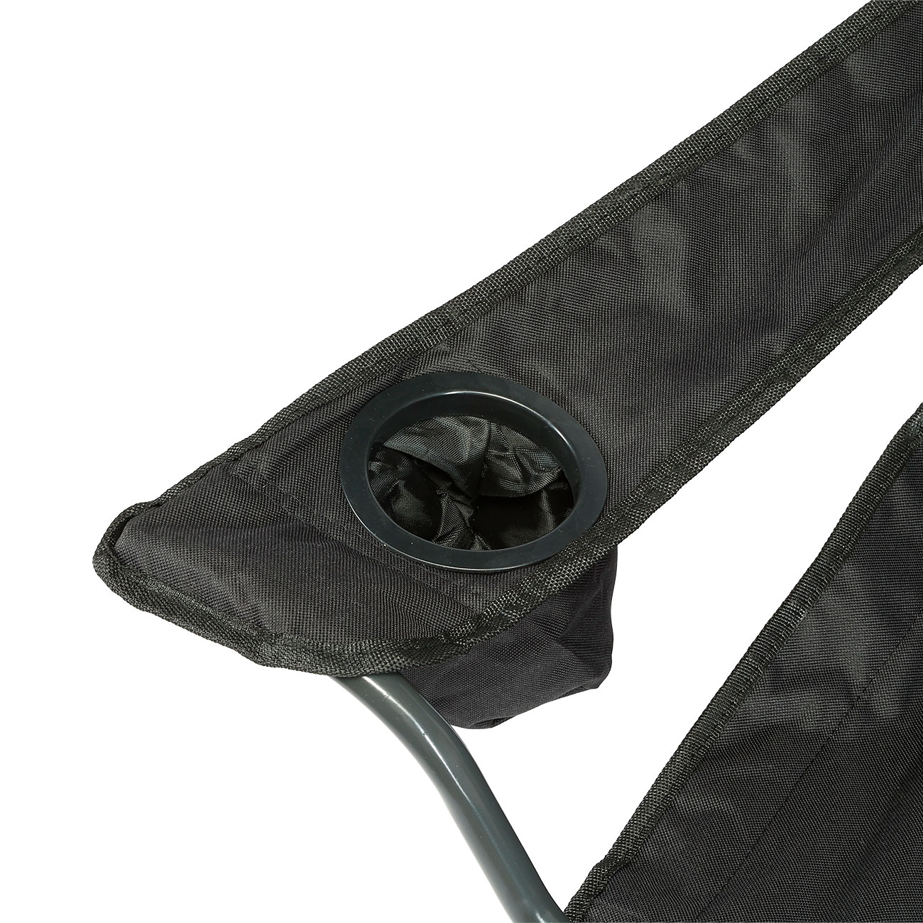 Fox Outdoor Klappstuhl Deluxe mit R�cken- und Armlehne inkl. Getr�nkehalter schwarz Bild 8