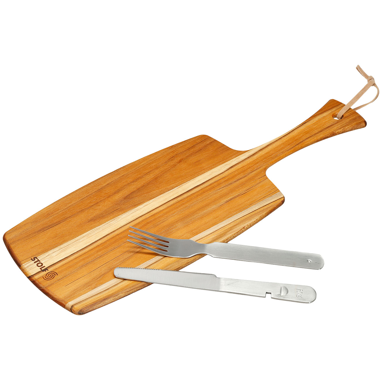 Stolf Servierbrett aus Teakholz Share and Serve 40,6 x 15,2 cm Bild 3