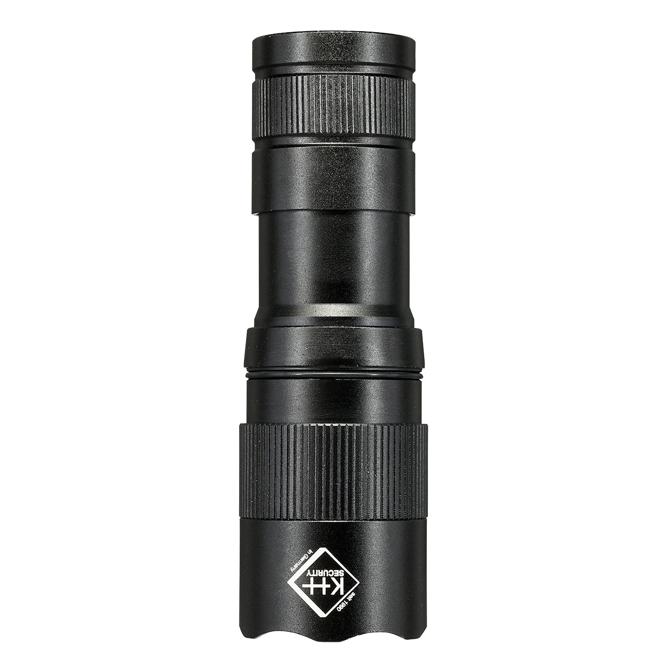 KH-Security Taschenlampe 2in1 Pro Alarm mit Personenalarm wiederaufladbar 3 Leuchtmodi 300 lm schwarz Bild 1