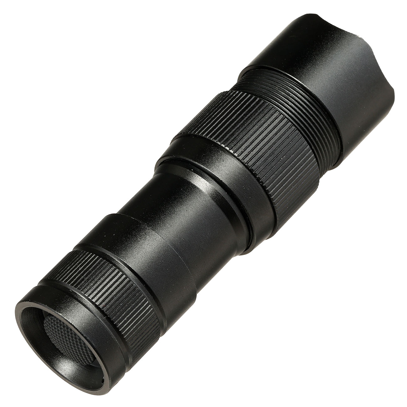 KH-Security Taschenlampe 2in1 Pro Alarm mit Personenalarm wiederaufladbar 3 Leuchtmodi 300 lm schwarz Bild 3