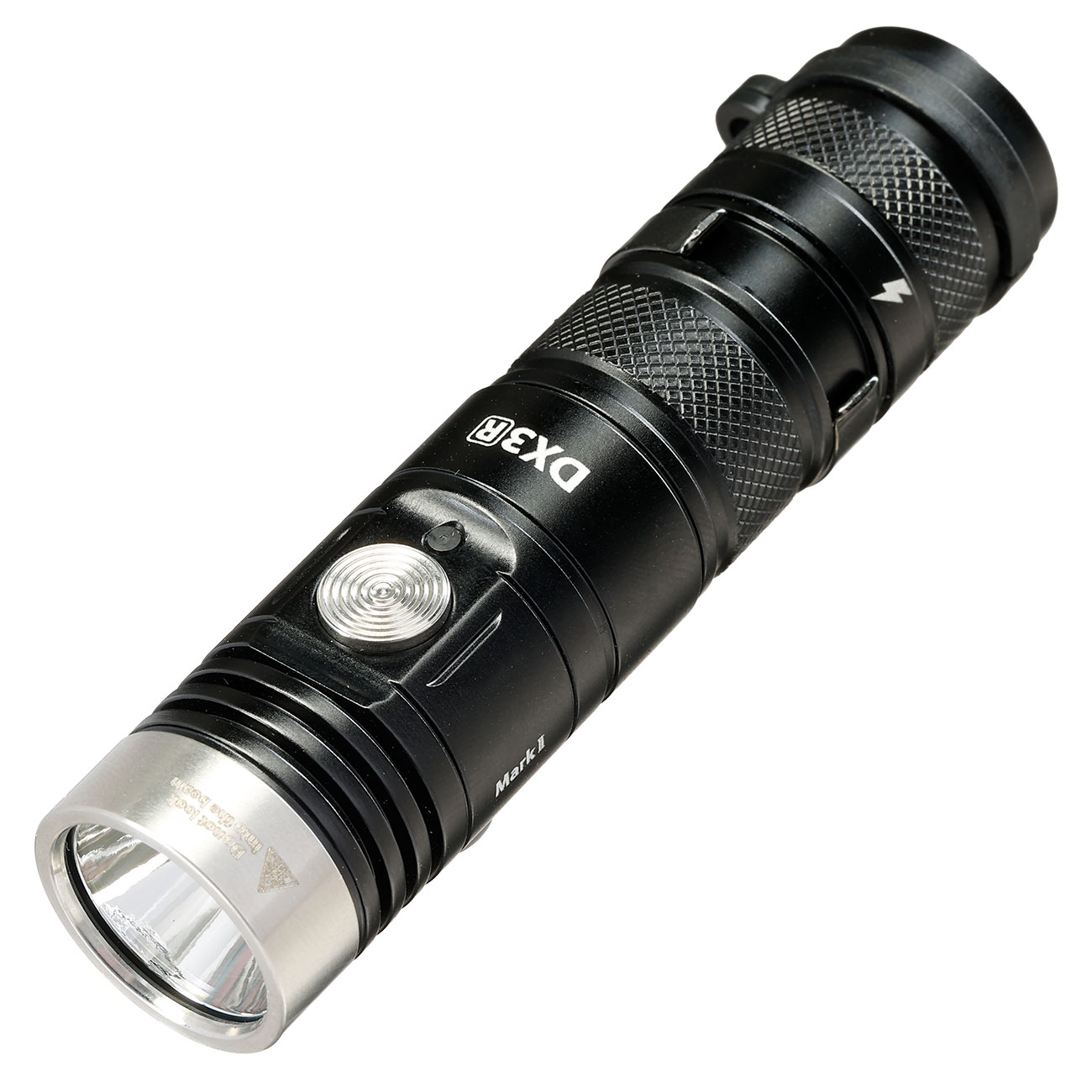 Eagtac LED Mini-Taschenlampe DX3B MK2 SST70 aufladbar 5 Leuchtstufen inkl. Strobe bis zu 2550 ANSI Lumen inkl. Holster, Ladekabe
