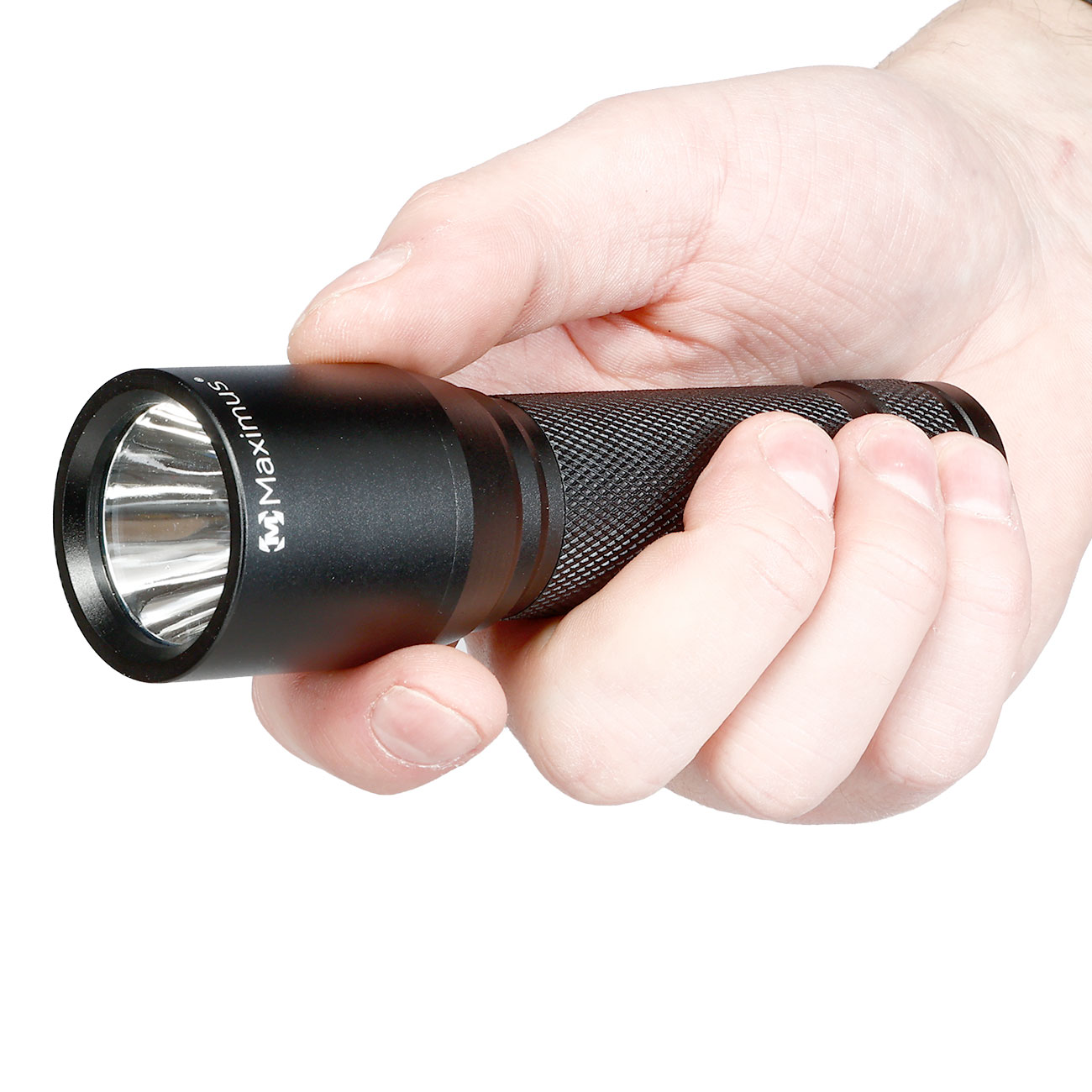 Maximus LED-Taschenlampe M-FL-900 300 Lumen 5W 2 Leuchtstufen Strobe-Funktion inkl. G�rteltasche schwarz Bild 8
