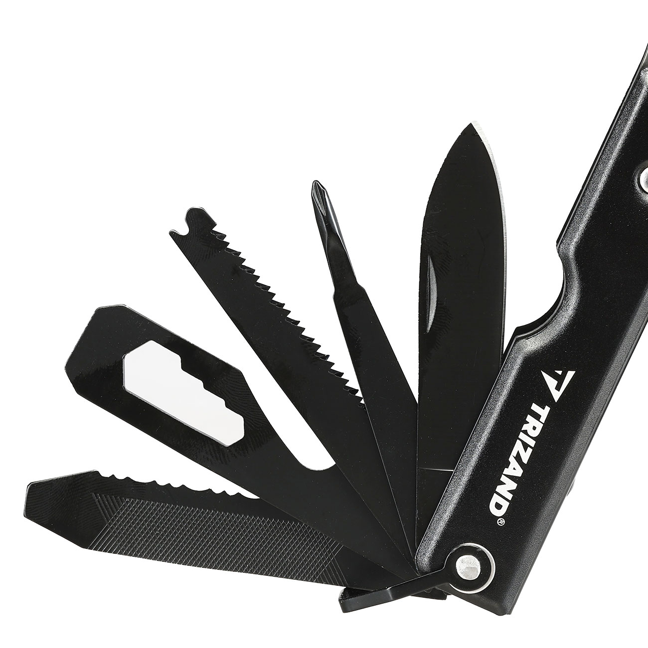 Trizand 17-in-1-Multitool mit  Hammer, Axt, S�ge, Zange uvm. inkl. G�rteltasche schwarz Bild 9