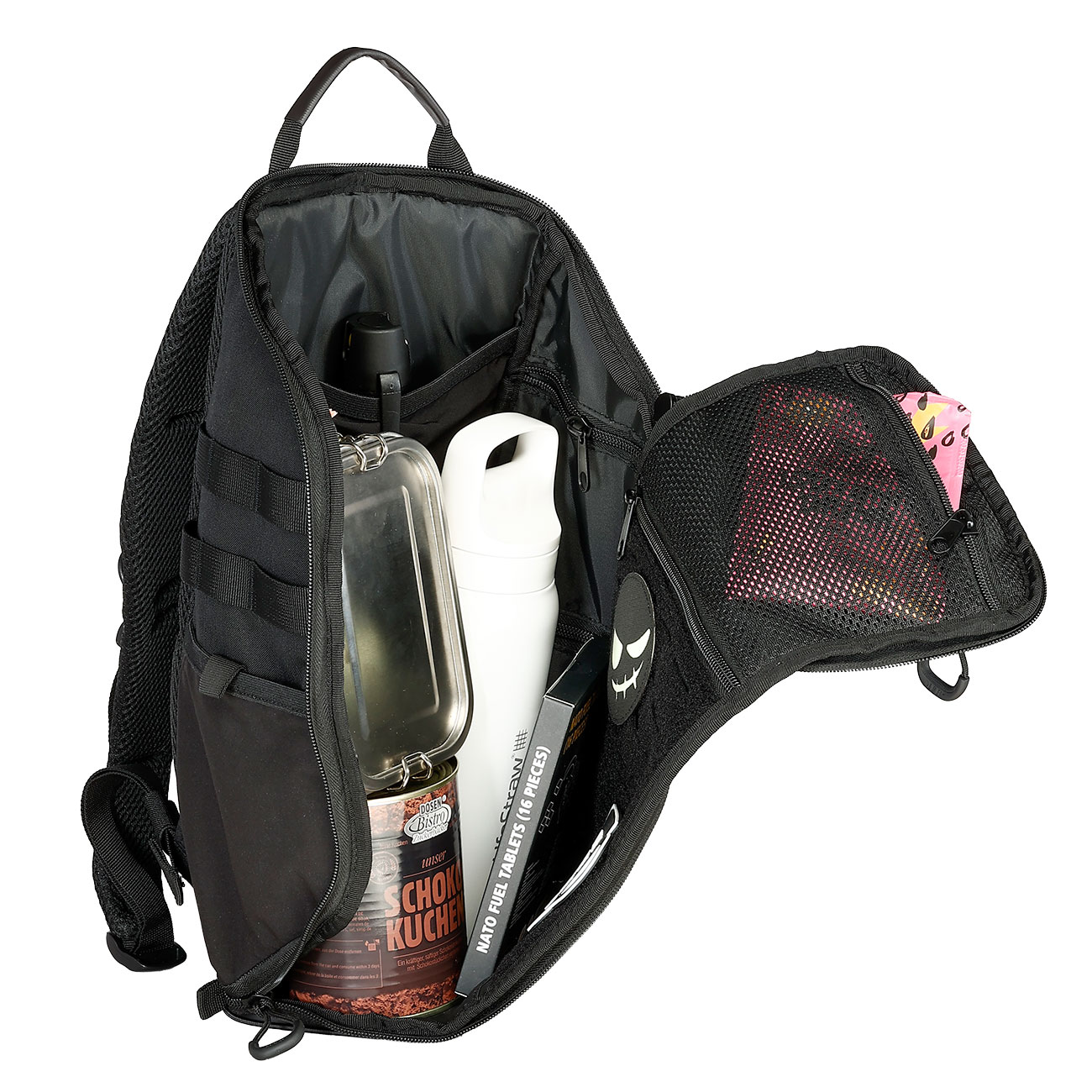 MFH Rucksack Modular 13 Daypack Molle Lasercut 13 Liter schwarz Bild 8