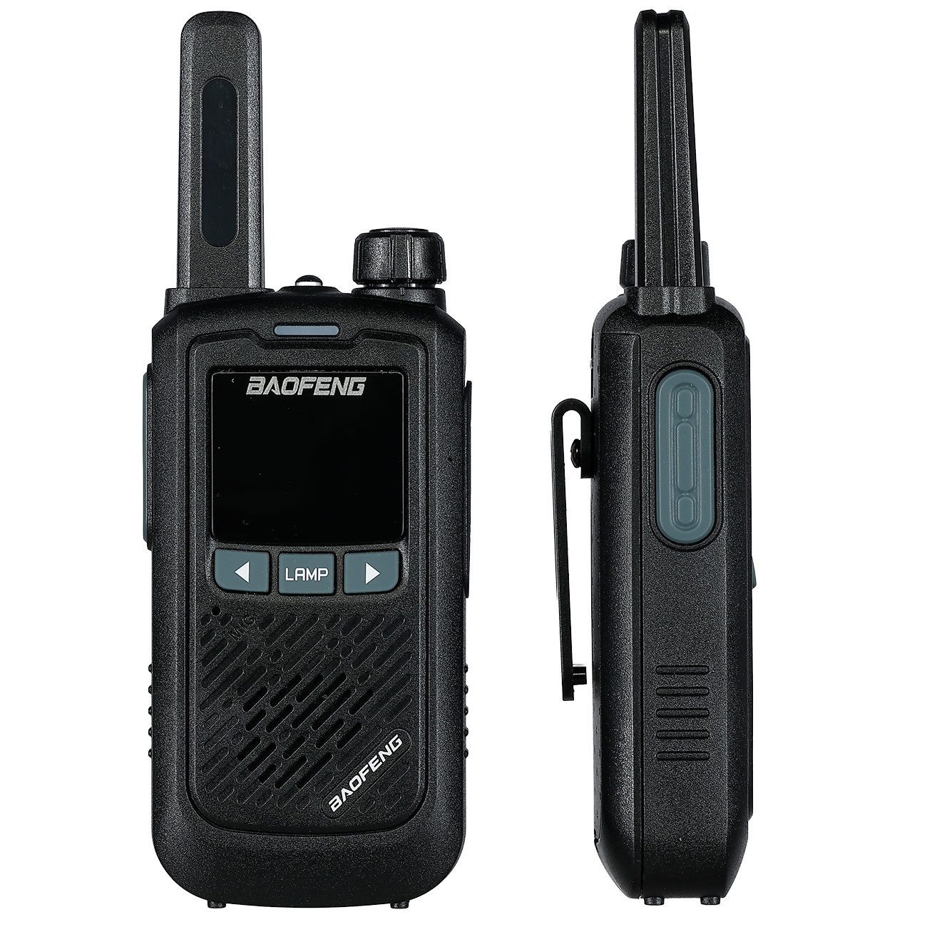 Baofeng Walkie-Talkie-Set BF-T17 bis zu 8 km Reichweite aufladbar mit integrierter Taschenlampe schwarz Bild 2
