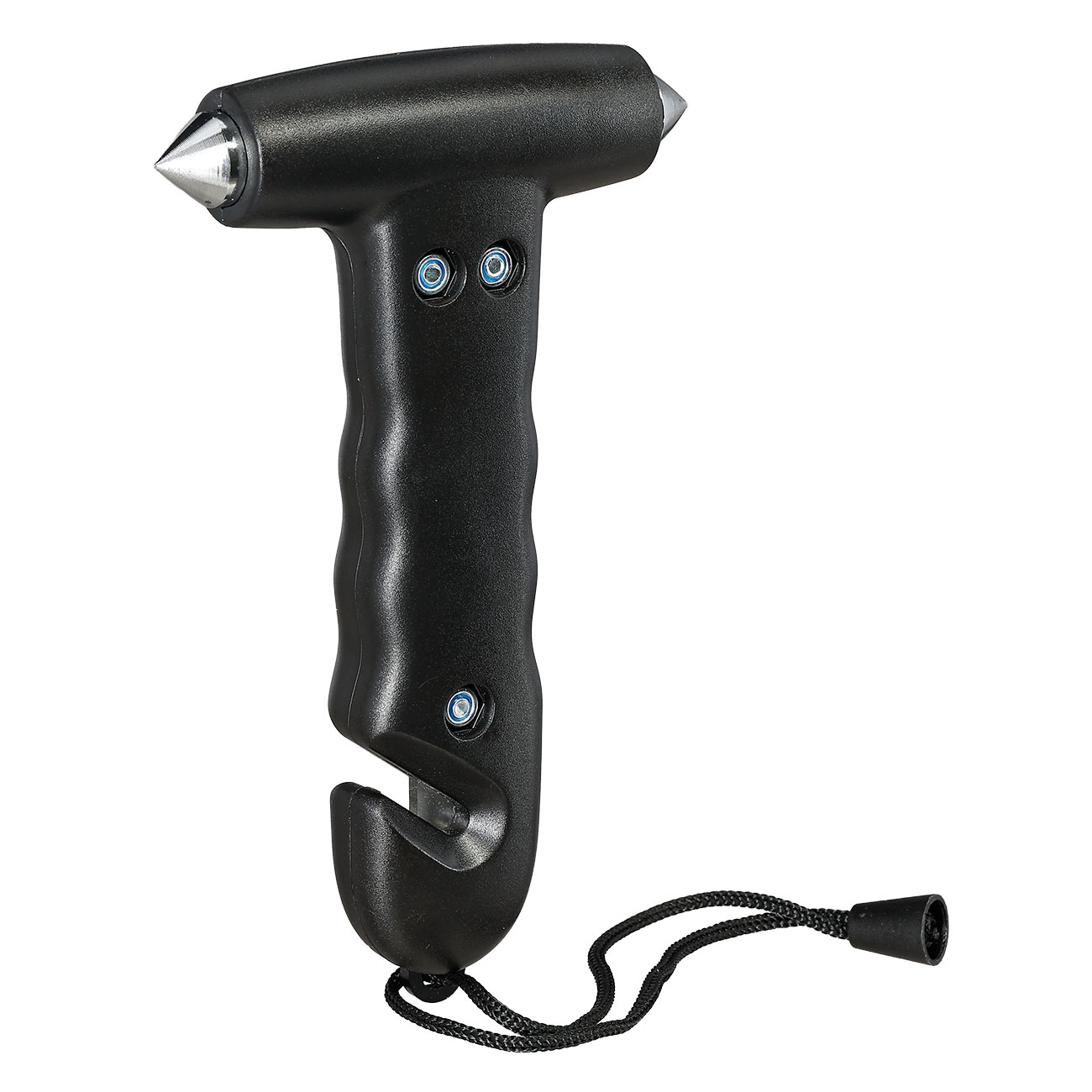 Benson Automotive 2-in-1 Notfallhammer mit Gurtschneider und beidseitiger Metallspitze schwarz Bild 3