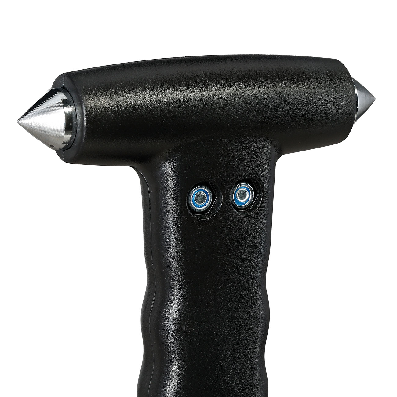 Benson Automotive 2-in-1 Notfallhammer mit Gurtschneider und beidseitiger Metallspitze schwarz Bild 4