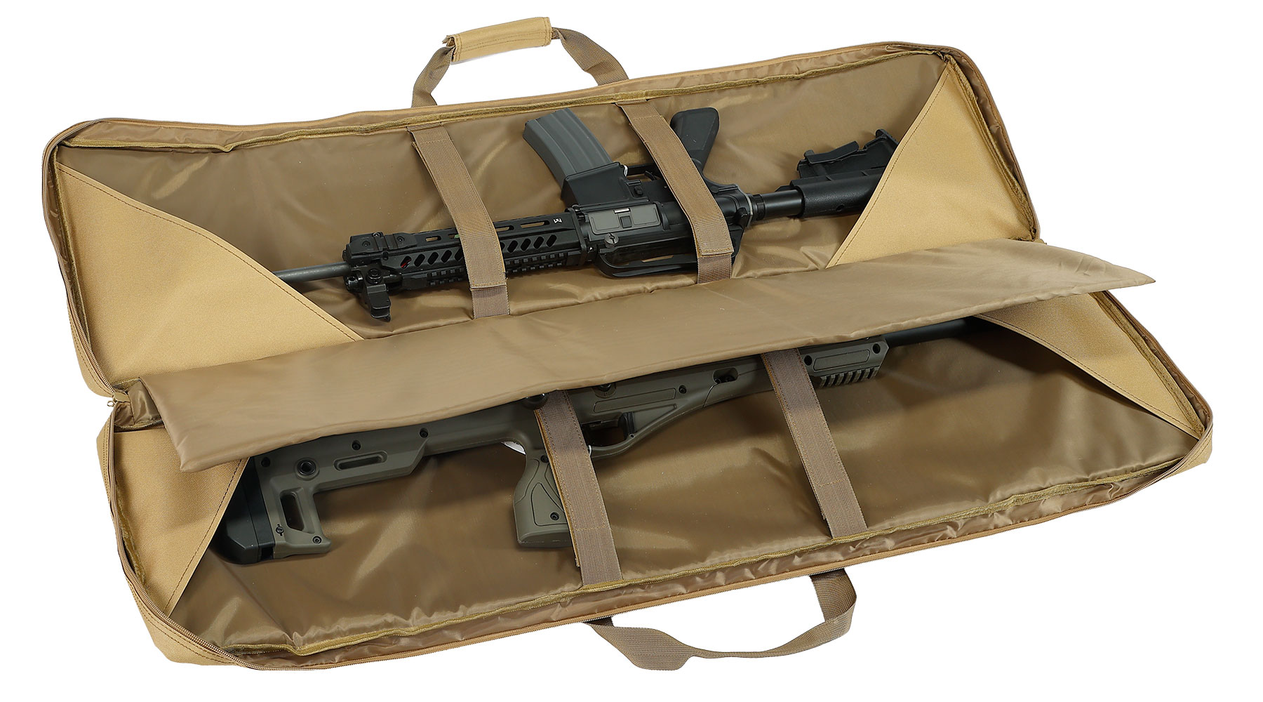 ASG / Strike Systems 107 cm Tactical Soft Rifle Bag / Gewehr-Futteral f. 2 Gewehre mit Zubeh�r tan Bild 5