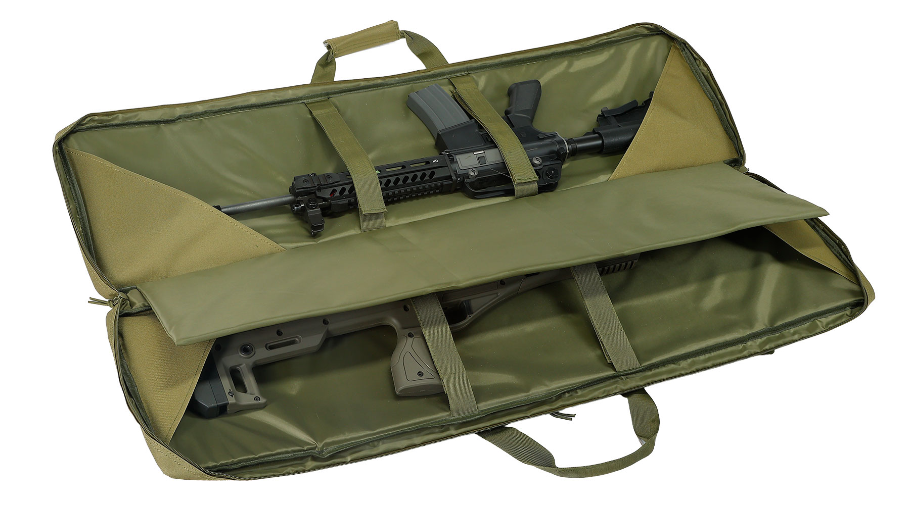 ASG / Strike Systems 107 cm Tactical Soft Rifle Bag / Gewehr-Futteral f. 2 Gewehre mit Zubeh�r oliv Bild 5