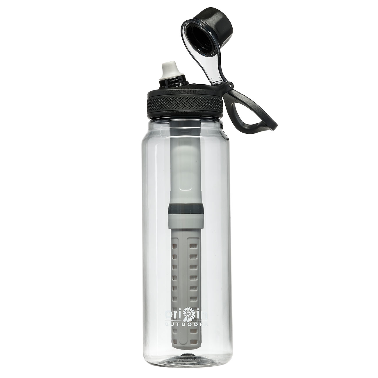 Origin Outdoors Wasserfilter Trinkflasche WH 1 Liter smoke transparent Bild 2