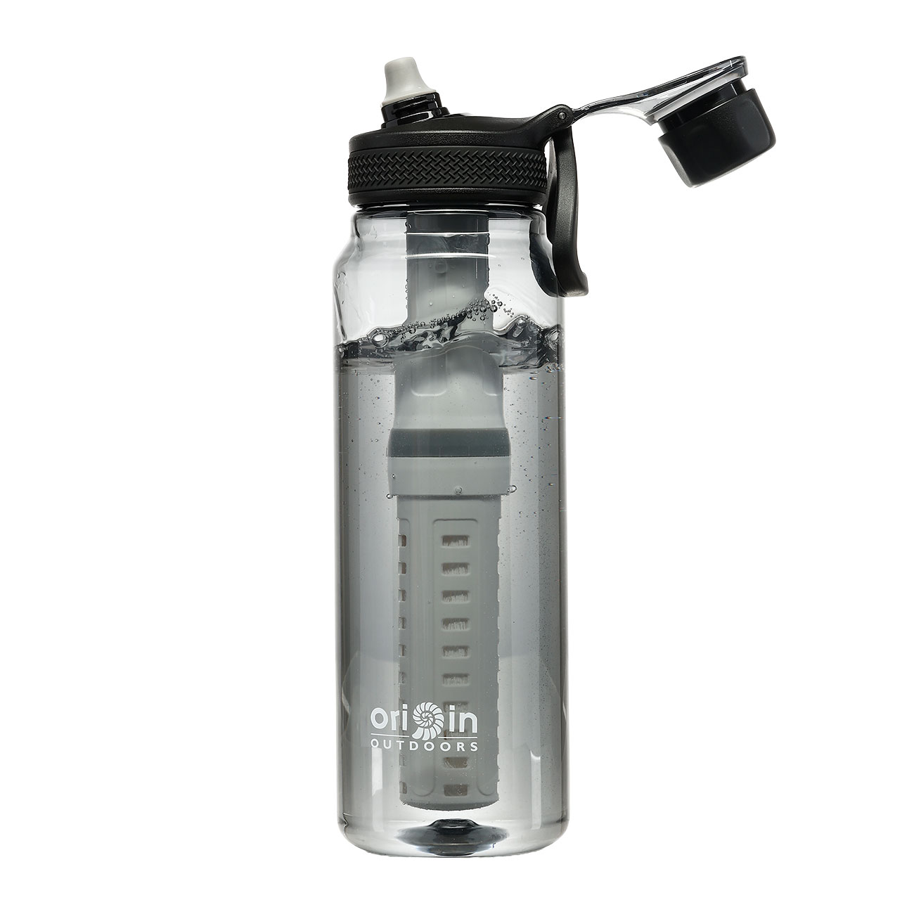 Origin Outdoors Wasserfilter Trinkflasche WH 1 Liter smoke transparent Bild 4