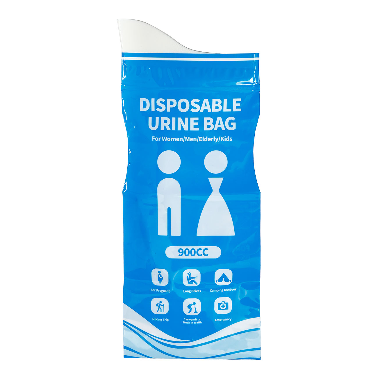 Origin Outdoors Notfall WC-Beutel Emergen-Pee Bag unisex Einweg 4 St�ck je 900 ml blau