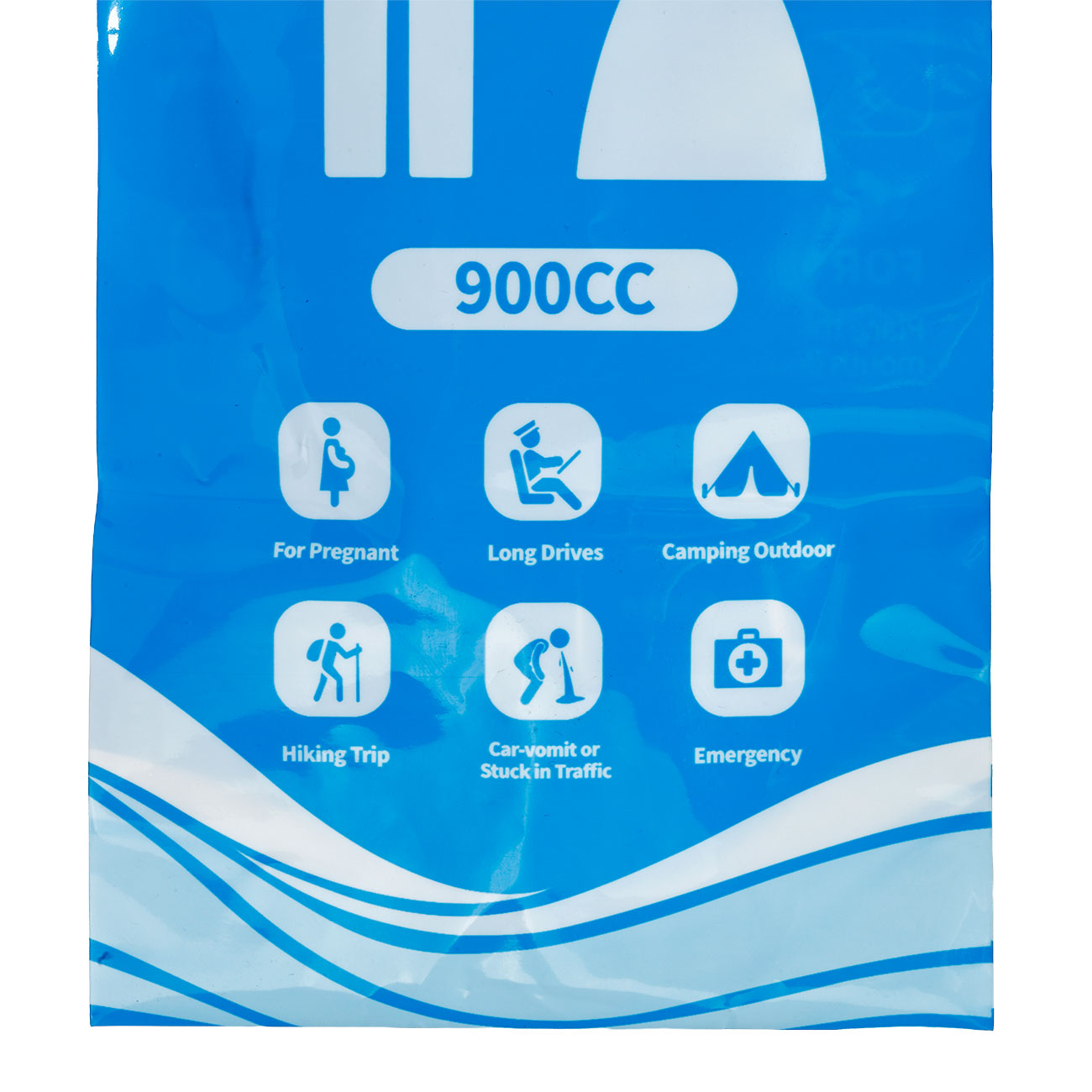 Origin Outdoors Notfall WC-Beutel Emergen-Pee Bag unisex Einweg 4 St�ck je 900 ml blau Bild 2