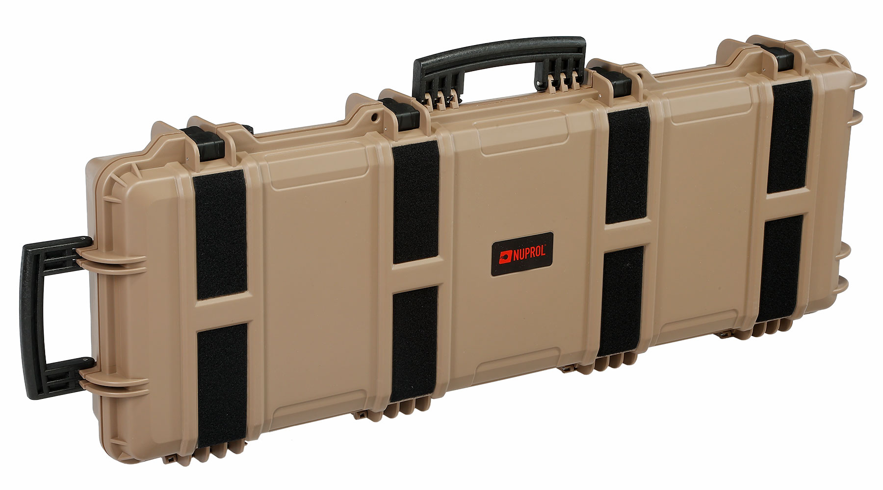 Nuprol Large Hard Case Waffenkoffer / Trolley 109 x 39,5 x 16 cm PnP-Schaumstoff tan - Velcro Edition Bild 1