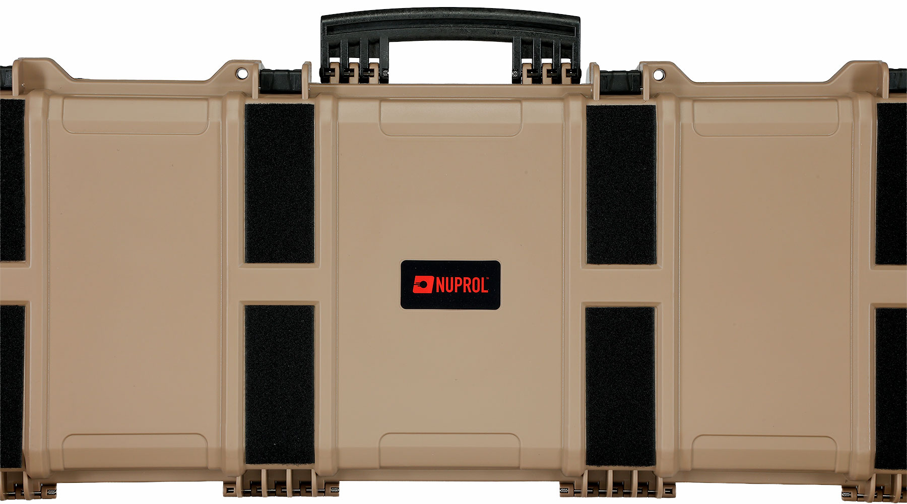 Nuprol Large Hard Case Waffenkoffer / Trolley 109 x 39,5 x 16 cm PnP-Schaumstoff tan - Velcro Edition Bild 10