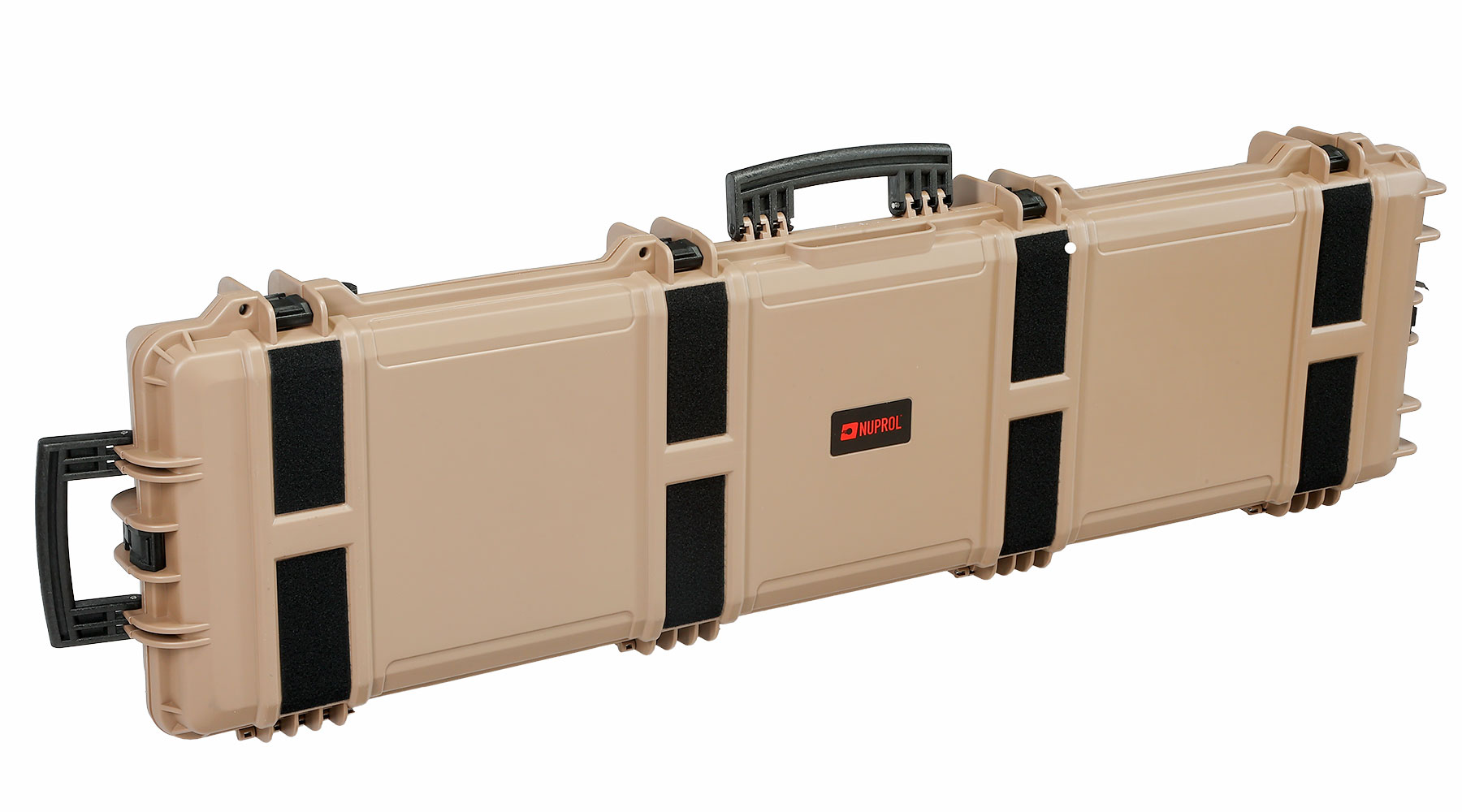 Nuprol X-Large Hard Case Waffenkoffer / Trolley 139 x 39,5 x 16 cm PnP-Schaumstoff tan - Velcro Edition Bild 1