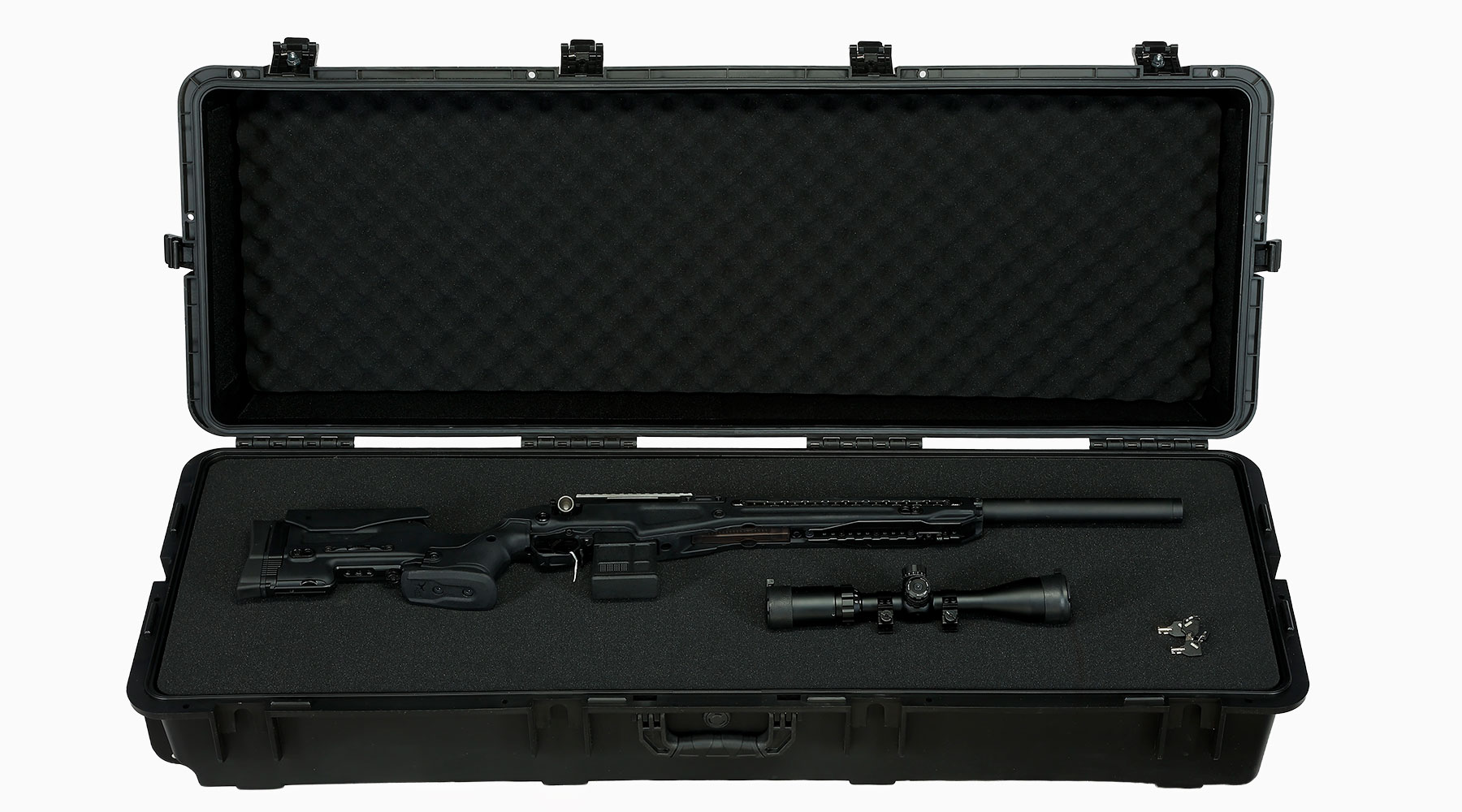 Nuprol Premium Armoury Case Waffenkoffer / Trolley 128 x 46 x 35,5 cm PnP-Schaumstoff schwarz Bild 3