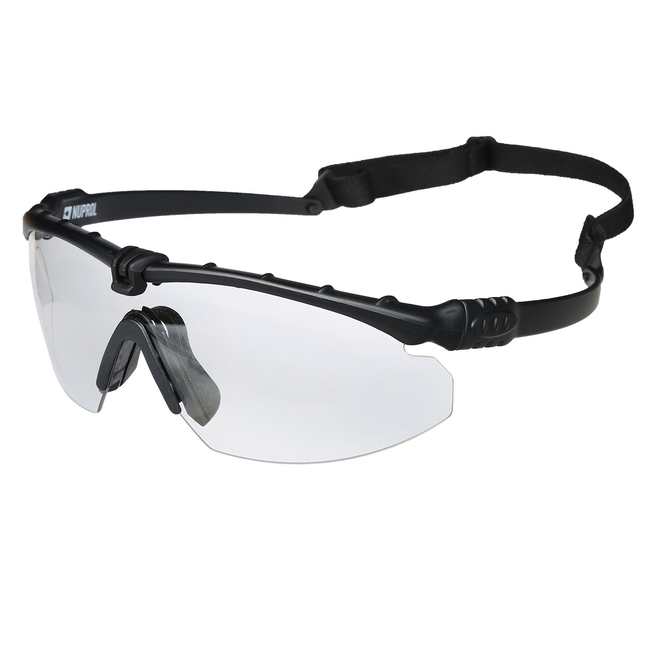 Nuprol Battle Pro Protective Airsoft Schutzbrille schwarz / klar