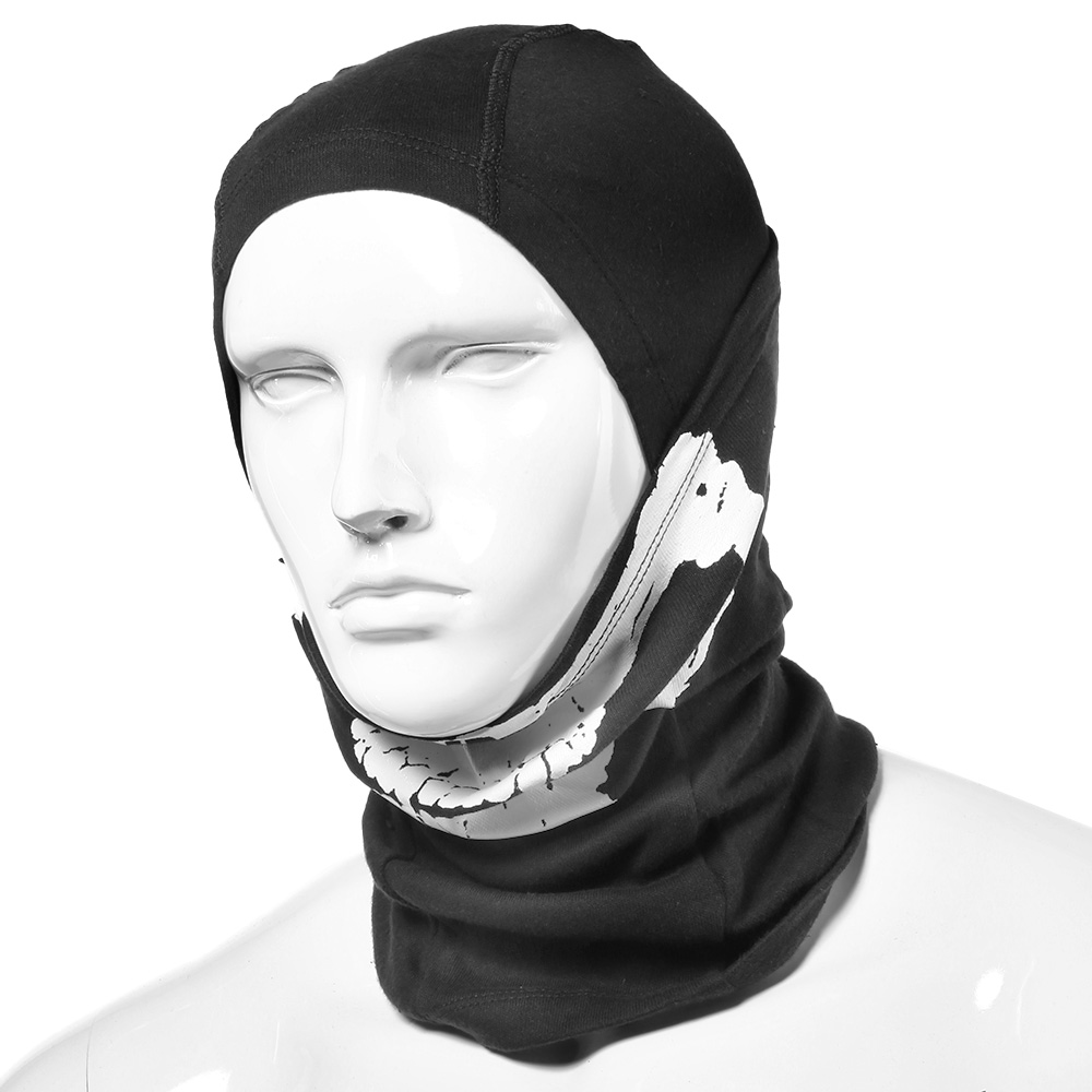 101 INC. Sturmmaske Totenkopf-Motiv schwarz Bild 1
