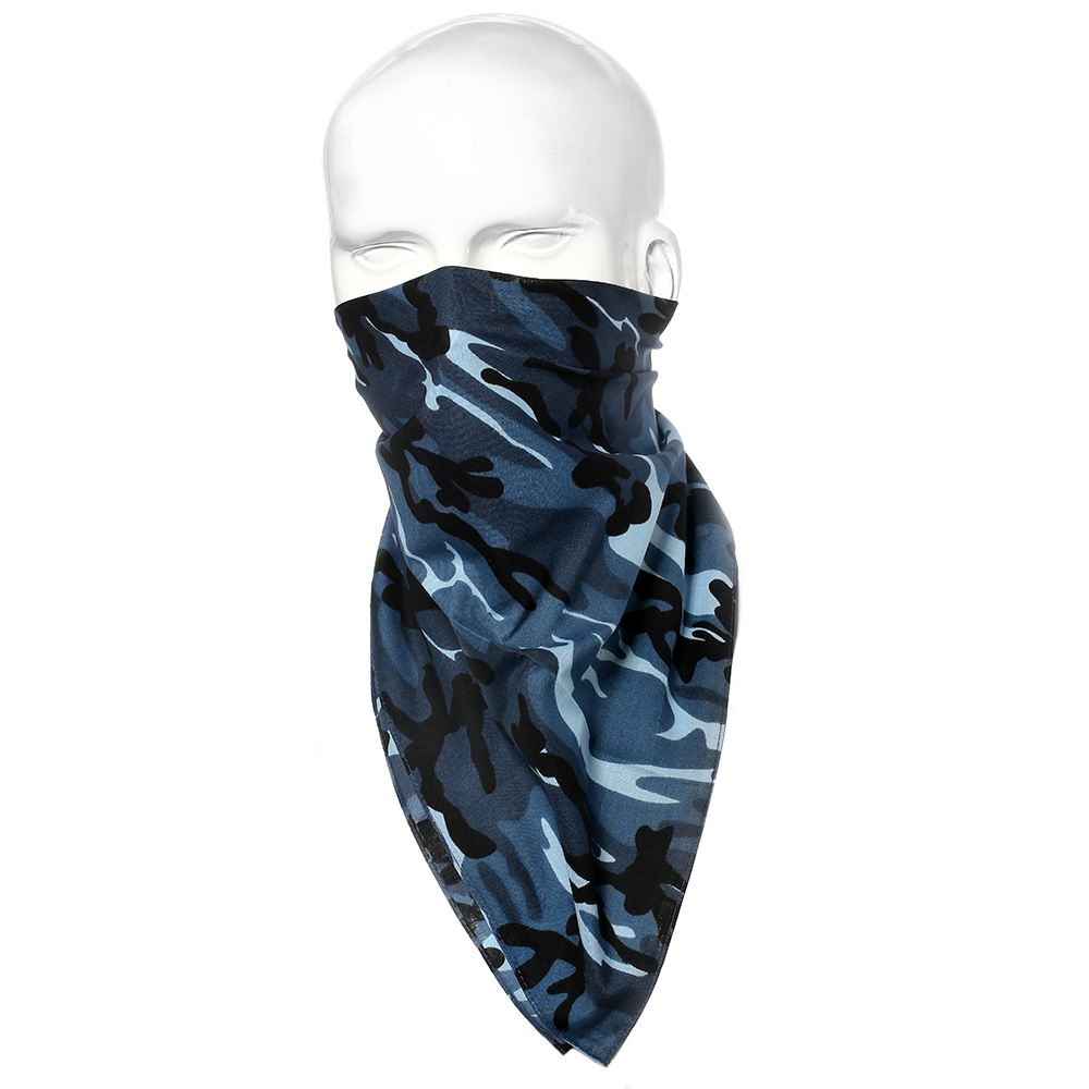 Bandana Halstuch Sky Blue Camouflage