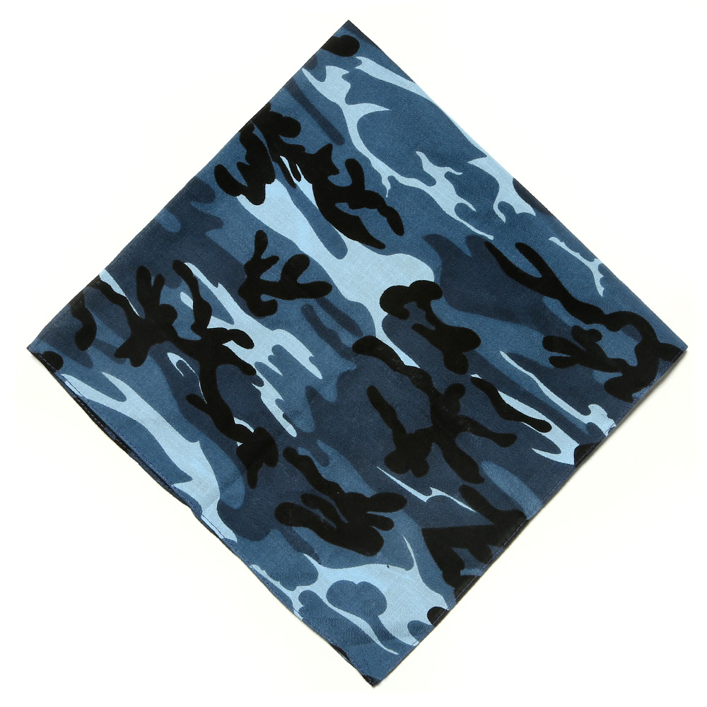 Bandana Halstuch Sky Blue Camouflage Bild 1