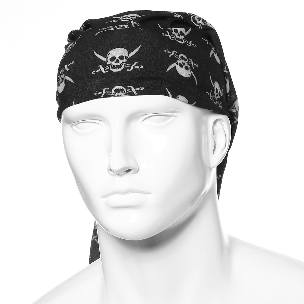 Barbaric Multifunktionstuch Wrap Skull schwarz/wei Bild 3