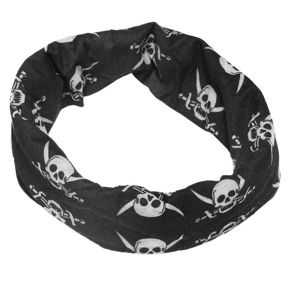 Barbaric Multifunktionstuch Wrap Skull schwarz/wei Bild 5