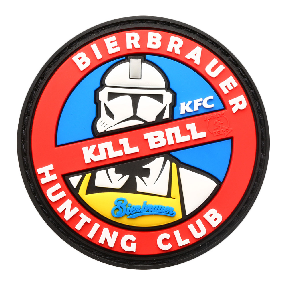 JTG 3D Rubber Patch mit Klettfläche Kill Bill Bierbrauer Limited Edition