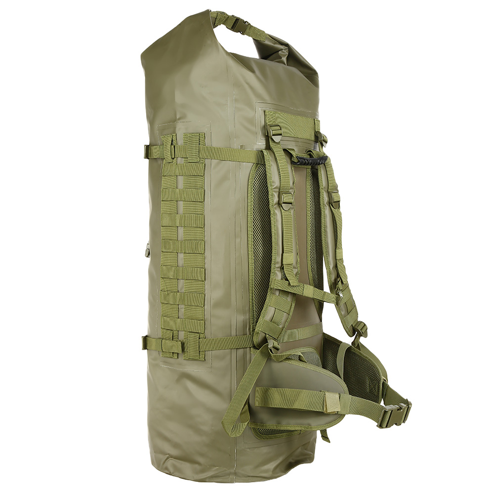 Schwimmfhiger Rucksack ComBatSack 100L olivgrn Molle mit 3 Organisationsbeuteln Bild 1