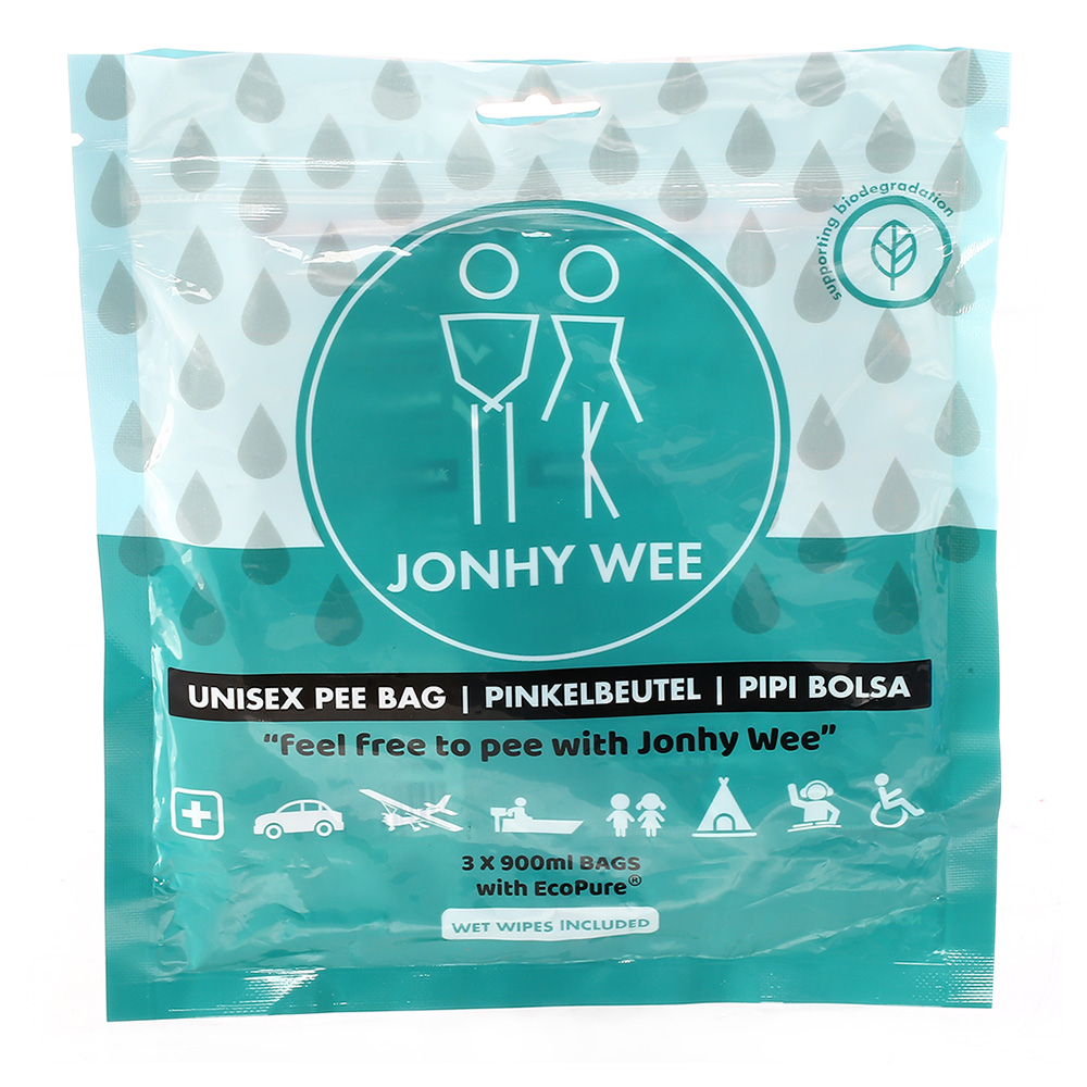 Jonhy Wee Notfalltoilette Unisex Pinkelbeutel 3er Pck. bis 600 ml Bild 1