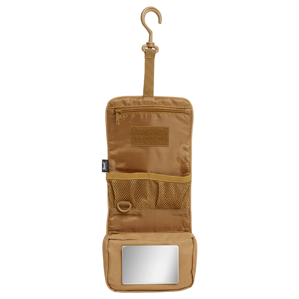 Brandit Kulturbeutel Toiletry Bag medium mit Spiegel camel Bild 1