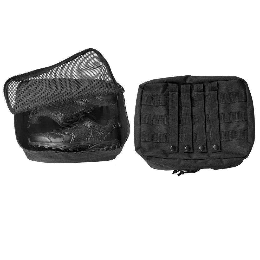 Mil-Tec Netztaschen Set Netz Pouch schwarz 3-teilig Bild 1