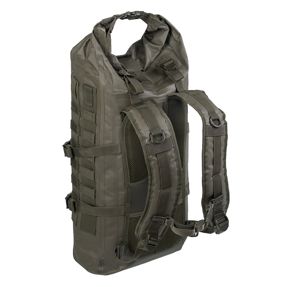 Mil-Tec Rucksack Tactical Backpack Seals Dry-Bag 35 Liter MOLLE oliv wasserfest Bild 1