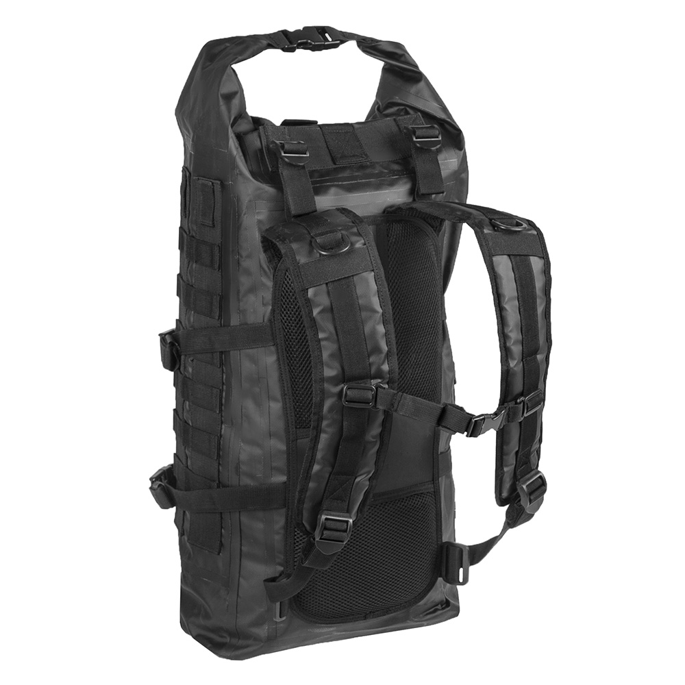 Mil-Tec Rucksack Tactical Backpack Seals Dry-Bag 35 Liter MOLLE schwarz wasserfest Bild 1