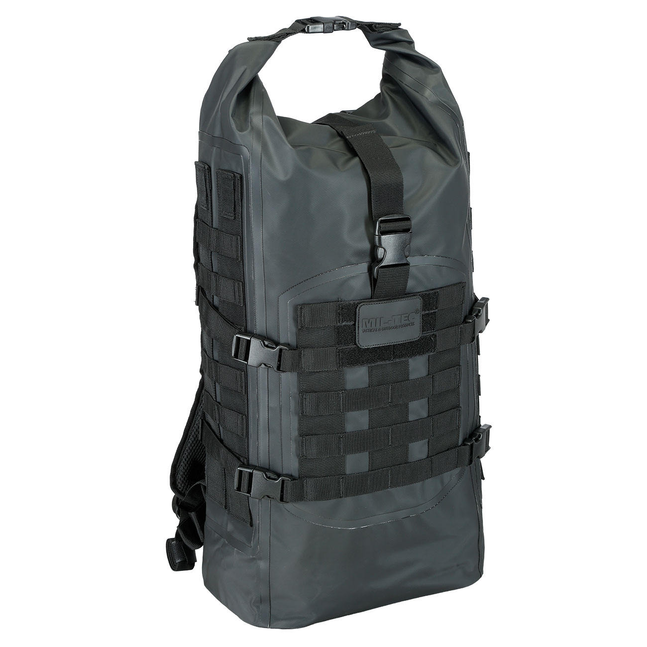 Mil-Tec Rucksack Tactical Backpack Seals Dry-Bag 35 Liter MOLLE schwarz wasserfest