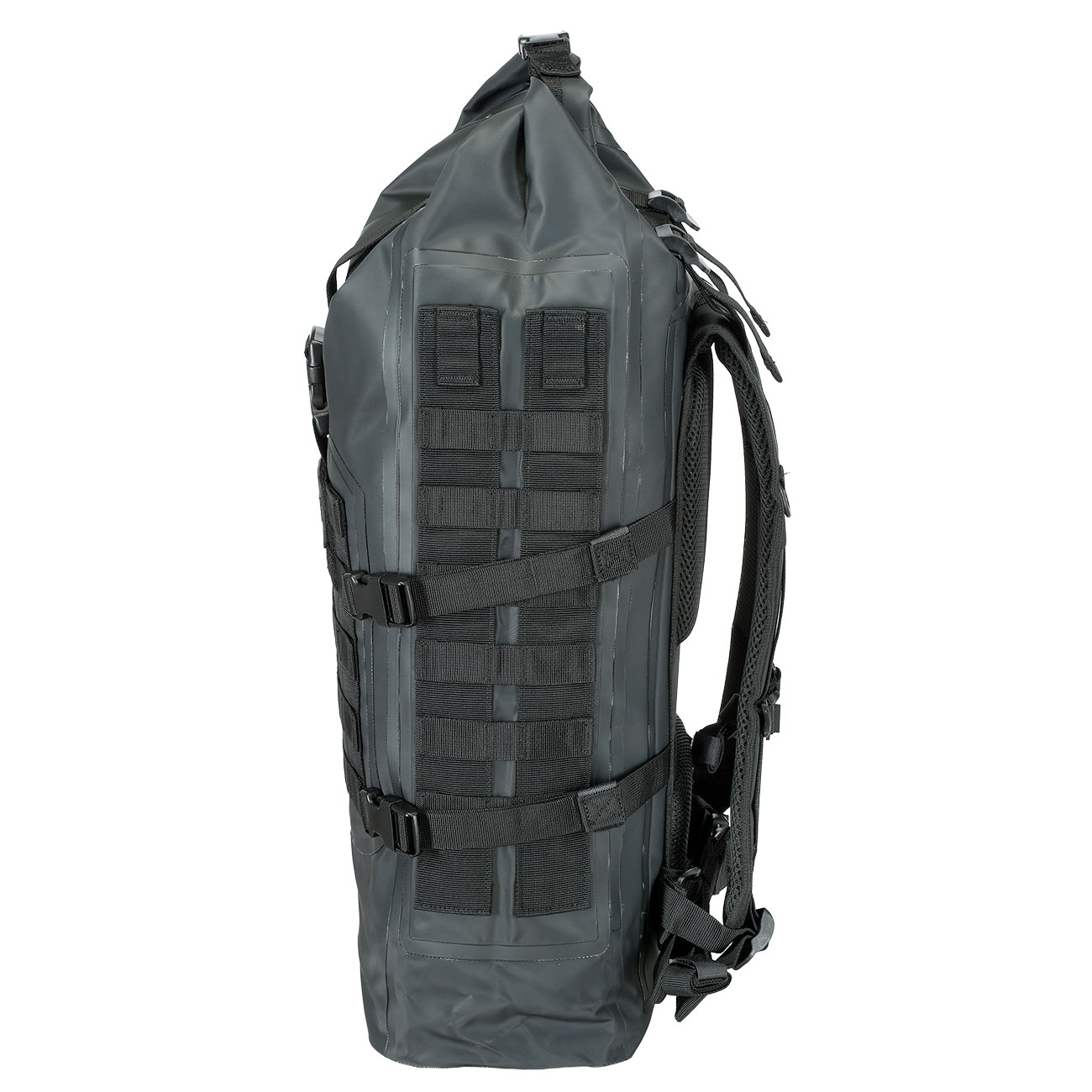 Mil-Tec Rucksack Tactical Backpack Seals Dry-Bag 35 Liter MOLLE schwarz wasserfest Bild 3