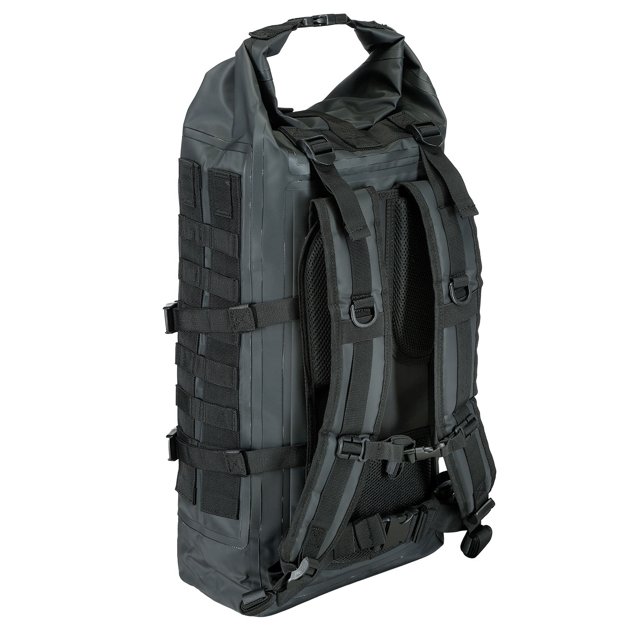 Mil-Tec Rucksack Tactical Backpack Seals Dry-Bag 35 Liter MOLLE schwarz wasserfest Bild 4