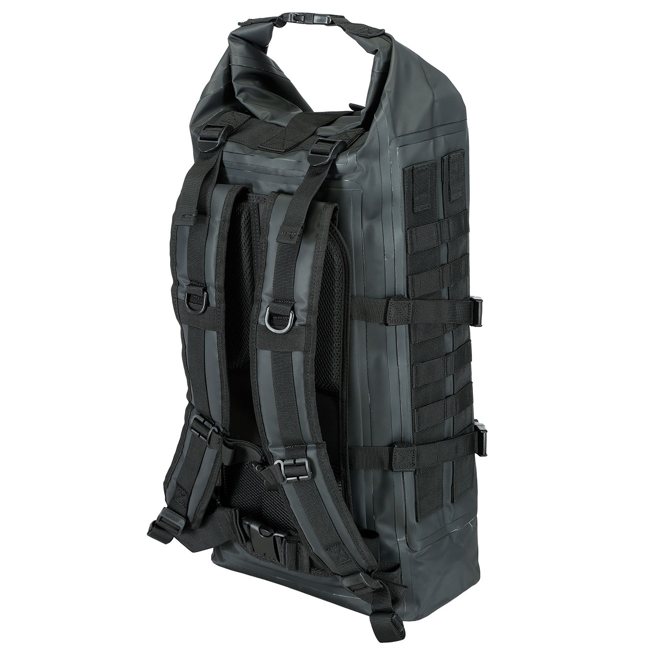 Mil-Tec Rucksack Tactical Backpack Seals Dry-Bag 35 Liter MOLLE schwarz wasserfest Bild 6