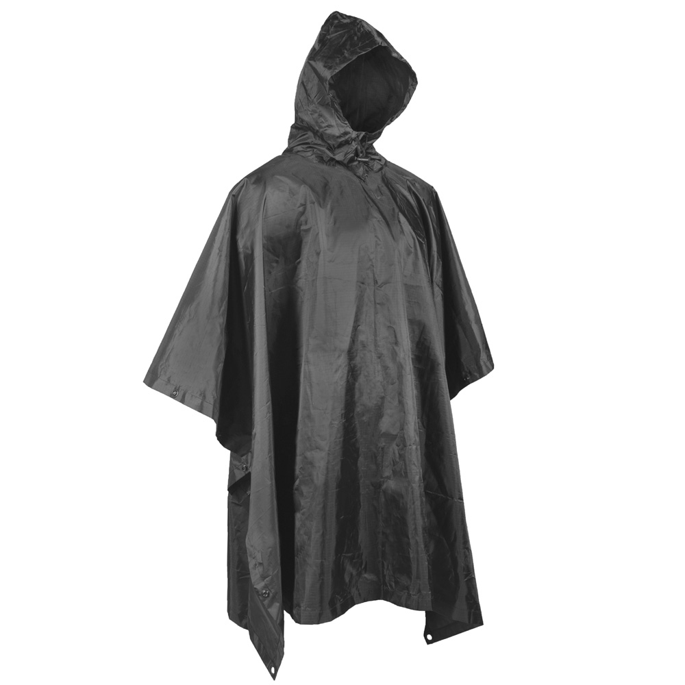 Mil-Tec Regenponcho Basic Ripstop schwarz